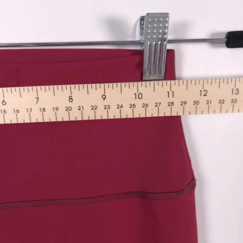 Alo Yoga PORTUGAL🇵🇹MADE High-waisted‎ Ripped Warrior Leggings Burgundy SMALL